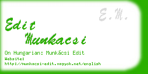 edit munkacsi business card
